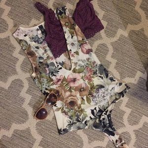 NWOT low V bodysuit